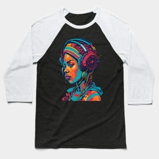 Music Retro Art Baseball T-Shirt